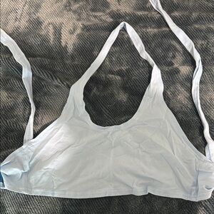 Blue Minimalist Bralette Top